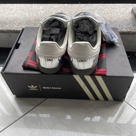 Wales Bonner x Samba 'Silver Metallic Gum' 2023 Sneakers Women Size:EU 37=US6 - Picture 4 of 5